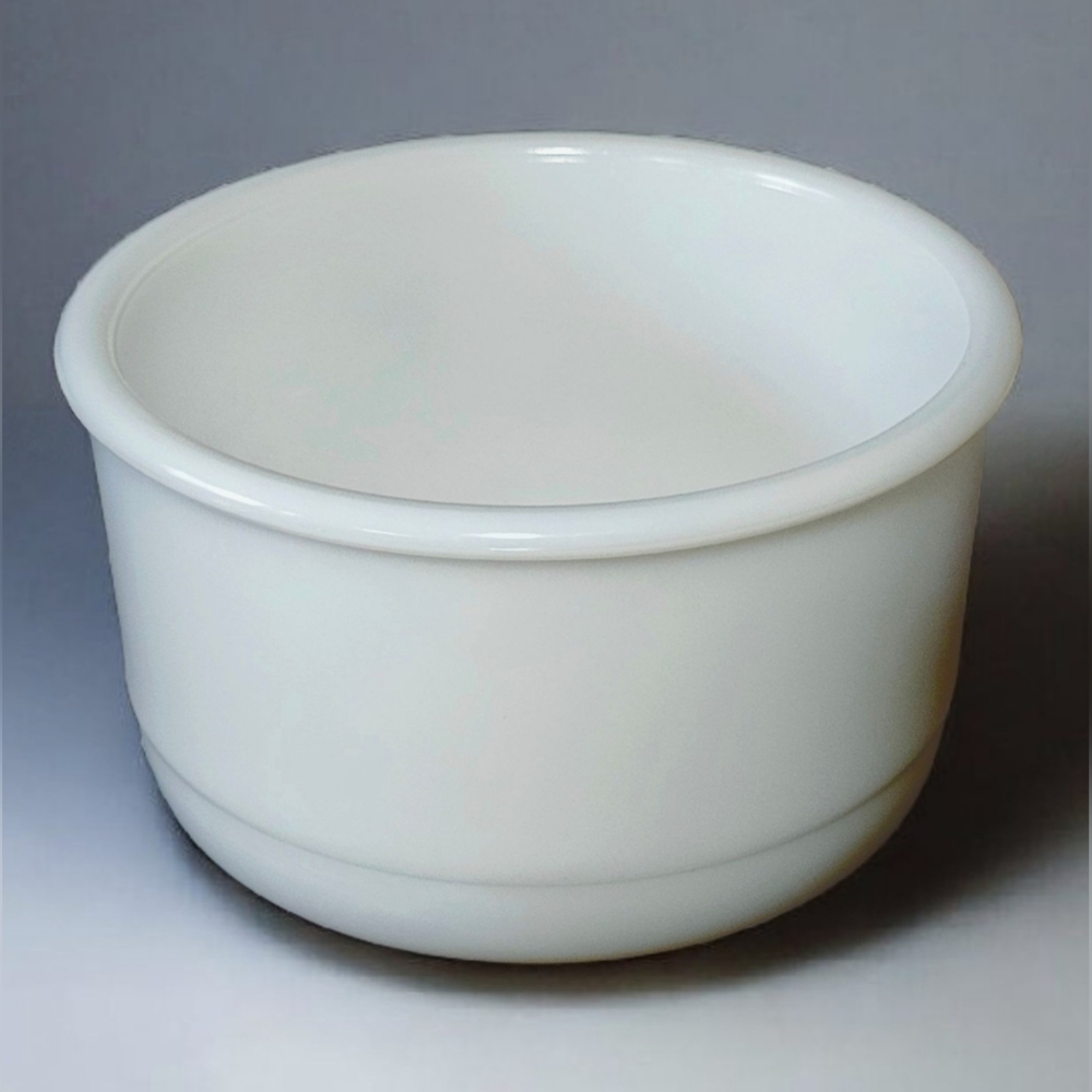 $6.49 SHIPPING Vintage Heavy Milk Glass Deep Mixing Bowl